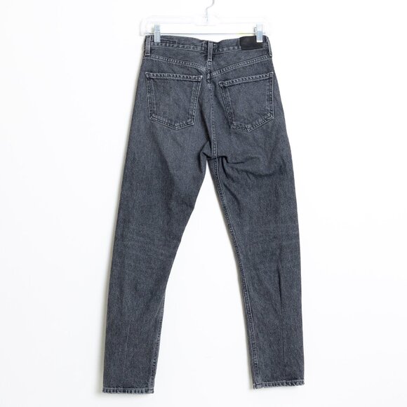 Citizens of Humanity Charlotte Crop High Rise Straight Jeans Black - Picture 3 of 15